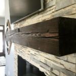 Dark Chocolate Sawn Cut Mantel